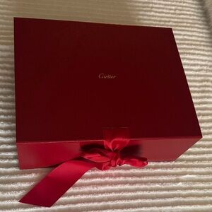 Large Cartier Red Box with Satin Bow